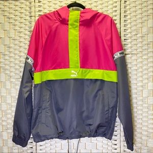 puma half zip windbreaker